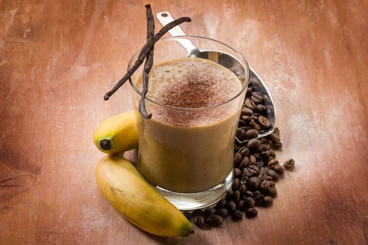 smoothie de proteína de café para perda de peso