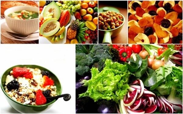 Produtos de fibra para o dia dos vegetais Dieta favorita
